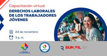  Capacitación online gratis "Derechos laborales de los trabajadores jóvenes" de la DRTPE Cajamarca