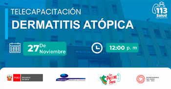  Capacitación online gratis "Dermatitis atópica" del Hospital Belén de Trujillo