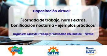  Capacitación online gratis "Jornada de trabajo, horas extras, bonificación nocturna - ejemplos prácticos" 