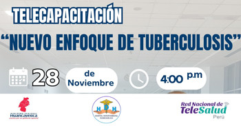  Capacitación online gratis "Nuevo enfoque de tuberculosis" del Hospital Departamental de Huancavelica