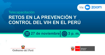 Capacitación online gratis "Retos en la prevención y control del vih en el perú" del MINSA