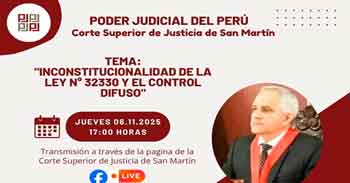 Capacitación online "Inconstitucionalidad de la Ley N° 32330 y el control difuso"