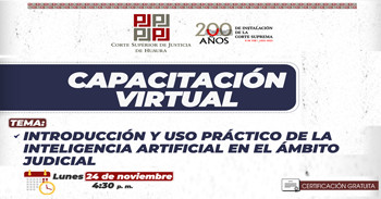  Capacitación online Introducción y uso práctico de la inteligencia artificial en el ámbito judicial