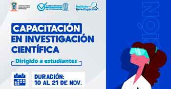  Capacitación online "Investigación científica" de la Universidad Nacional Jorge Basadre Grohmann