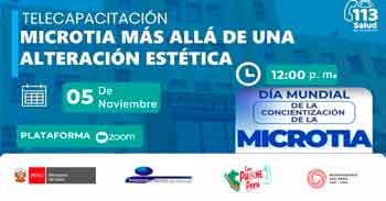  Capacitación online "Microtia mas alla de una alteración estética" del Hospital Belén de Trujillo