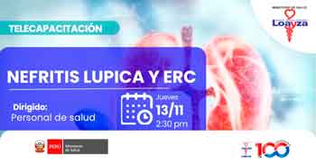  Capacitación online "Nefritis lupica y ERC" del Hospital Nacional Arzobispo Loayza