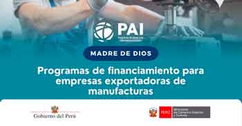  Capacitación online "Programas de financiamiento para empresas exportadoras de manufacturas"