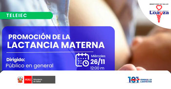 Capacitación online "Promoción de la lactancia materna" del Hospital Nacional Arzobispo Loayza