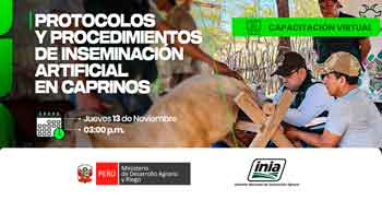  Capacitación online "Protocolos y procedimientos de inseminación artificial en caprinos" del INIA