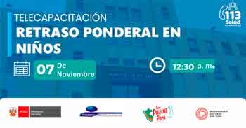  Capacitación online "Retraso ponderal en niños" del Hospital Belén de Trujillo