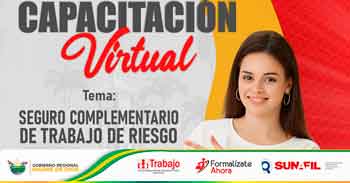  Capacitación online "Seguro complementario de trabajo de riesgo (SCTR)"  de la DRTPE de Madre de Dios
