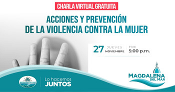  Charla online "Acciones y prevención de la violencia contra la mujer" de la Municipalidad de Magdalena del Mar