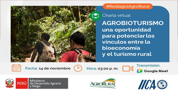  Charla online Agrobioturismo: Una oportunidad para potenciar los vínculos entre la bioeconomía y el turismo rural 