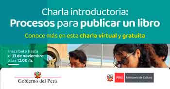  Charla online gratis "Procesos necesarios para planificar la publicación de un libro" 
