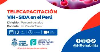  Charla online "VIH - SIDA en el Perú" del Hospital de Rehabilitación del Callao