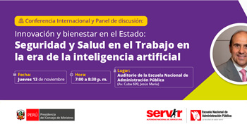  Conferencia Internacional presencial "Innovación y bienestar en el Estado" del SERVIR