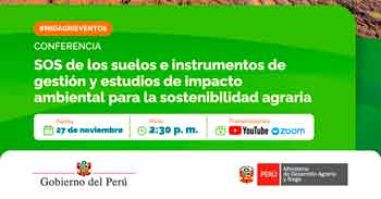  Conferencia SOS de los suelos e instrumentos de gestión y estudios de impacto ambiental para la sostenibilidad agraria