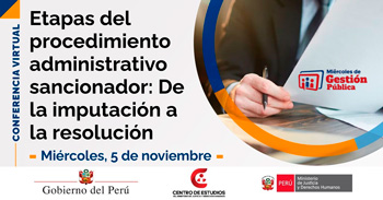 Conferencia online "Etapas del procedimiento administrativo sancionador: De la imputación a la resolución" 