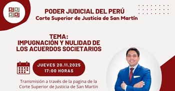  Conferencia online "Impugnación y nulidad de los acuerdos societarios" 