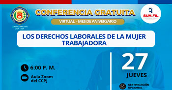  Conferencia online "Los derechos laborales de la mujer trabajadora" 