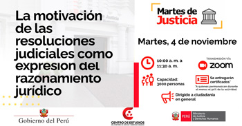 Conferencia online "Motivación de resoluciones judiciales como expresión del razonamiento jurídico"