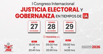  I Congreso Internacional Justicia Electoral y Gobernanza en tiempos de Inteligencia Artificial