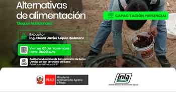  Curso presencial  "Alternativas de alimentación (Bloques nutricionales)" del INIA