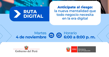  Curso online "Aticípate al riesgo: la nueva mentalidad que todo negocio necesita en la era digital" de PRODUCE
