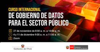  Curso online "Gobierno de Datos para el Sector Público" de la Secretaría de Gobierno y Transformación Digital