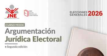 Curso online gratis "Argumentación Jurídica Electoral" del JNE