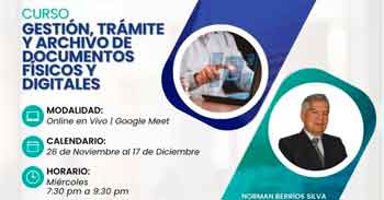  Curso online gratis: "Gestión, trámite y archivo de documentos físicos y digitales"