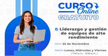  Curso online gratis "Liderazgo y gestión de equipos de alto rendimiento" 