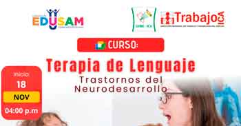   Curso online gratis "Terapia de lenguaje - Trastornos del neurodesarrollo" de la DRTPE de Ica