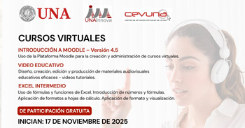  Cursos de formación continua en modalidad virtual de la UNA, a través del Centro de Estudios Virtuales (CEVUNA)