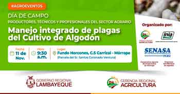  Evento presencial "Manejo Integrado de Plagas del Cultivo de Algodón"