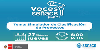  Evento online "Simulador de Clasificación de Proyectos" de SENACE
