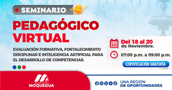  Seminario online "Evaluación formativa, fortalecimiento disciplinar e inteligencia artificial"