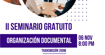  Seminario online gratis: "Organización documental "