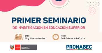  Seminario online de "Investigación" del Pronabec