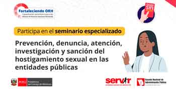  Seminario online Prevención, denuncia, atención, investigación y sanción del hostigamiento sexual