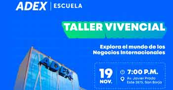  Taller presencial "Explora el mundo de los negocios internacionales"  de la ADEX Escuela