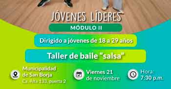  Taller presencial gratis "Clases de salsa" de la Municipalidad De San Borja