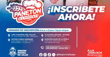  Taller presencial gratis "Paneton" del Gobierno Regional del Callao