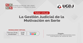  Taller online "Agresiones mutuas y detenciones indebidas"  de la Corte Superior de Justicia de Junin