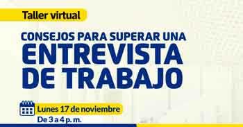 Taller online "Consejos para superar una entrevista de trabajo" de la Municipalidad de lima