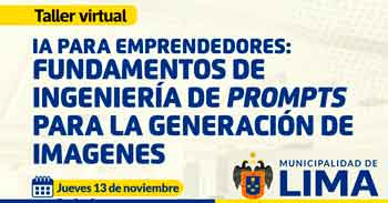 Taller online "IA para emprendedores: fundamentos de ingeniería de prompts para la generación de imágenes"