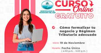 Taller online gratis "Cómo formalizar tu negocio y Régimen Tributario adecuado"