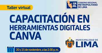  Taller online "Herramientas digitales CANVA" 