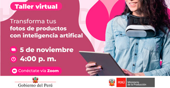  Taller online "Transforma tus fotos de producto con inteligencia artificial" de PRODUCE