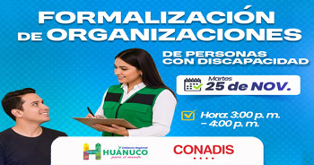  Taller virtual "Trato Adecuado a las Personas con Discapacidad" del Gobierno Regional de Huánuco